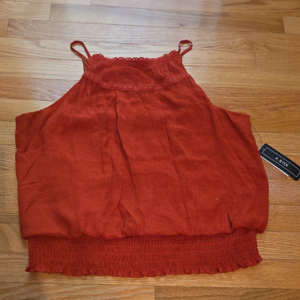 A. Byer Women's Terracotta Camisole Top